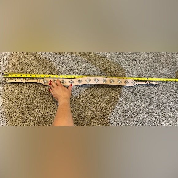 BOUTIQUE Pink Leather Crystal Clusters Handbag Replacement Strap - Picture 8 of 10